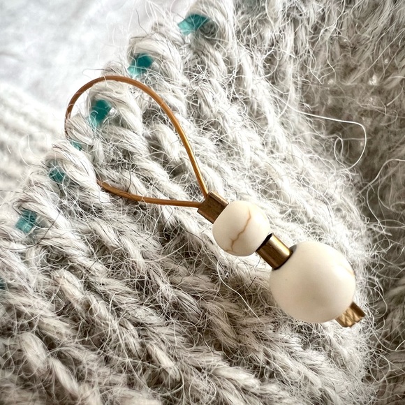 Sunstone crystal Knitting Stitch markers set of 6 - Picture 2 of 7